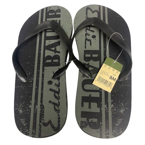 Eddie Bauer Men’s EB Logo Flip-Flops - Picture 2 of 5